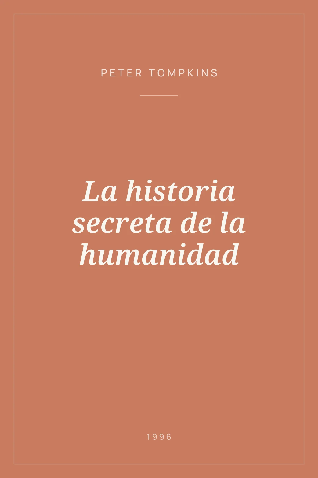 Portada de La historia secreta de la humanidad