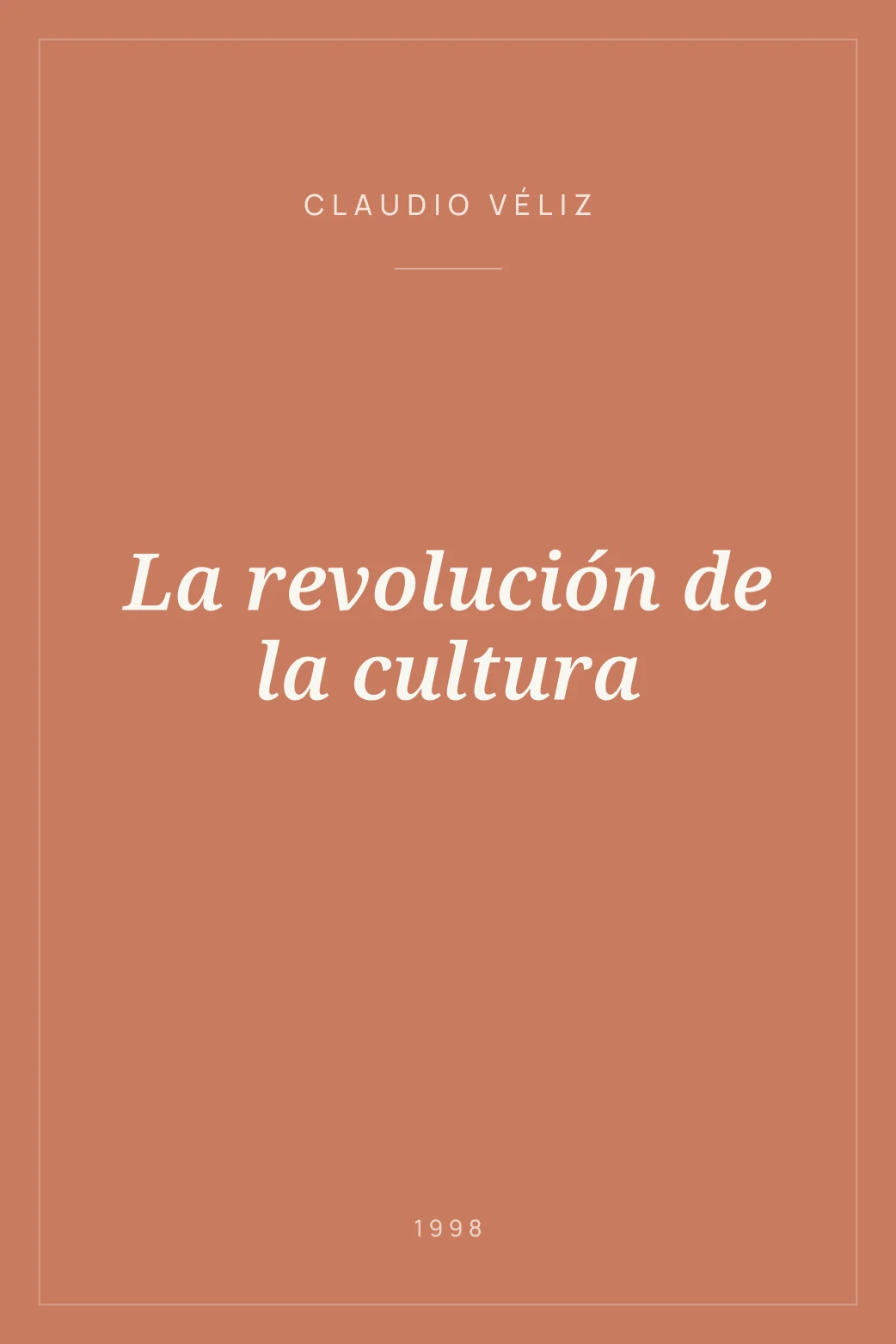 Portada de La revolución de la cultura