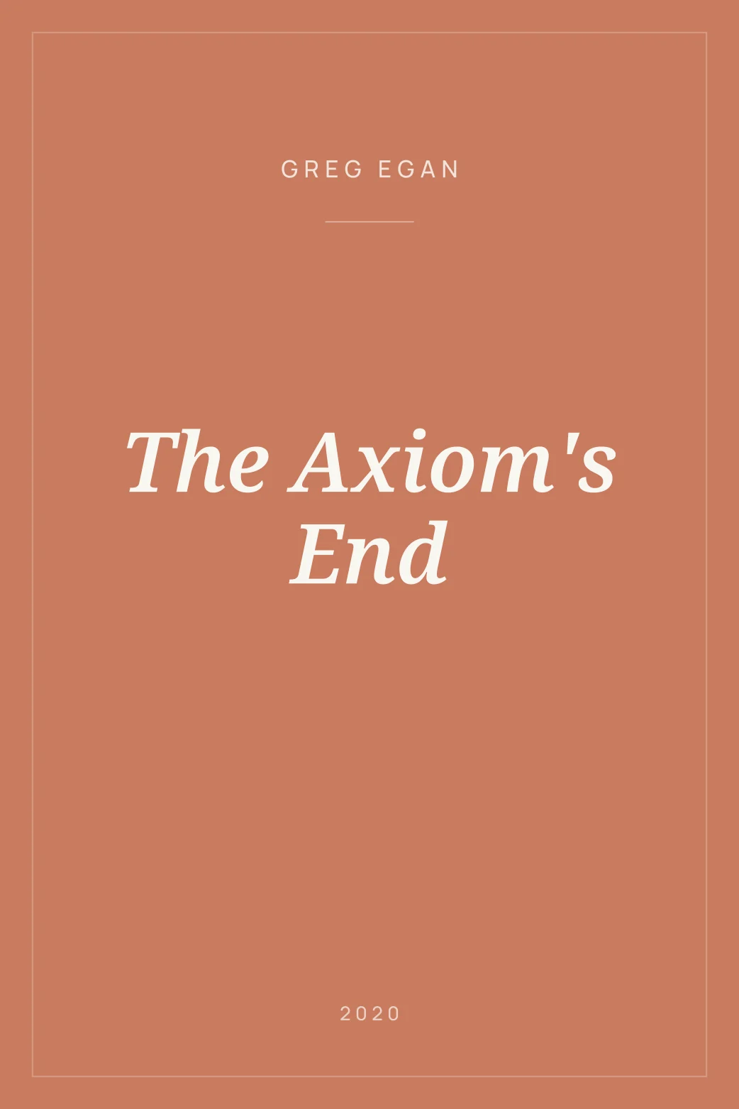 Portada de The Axiom's End
