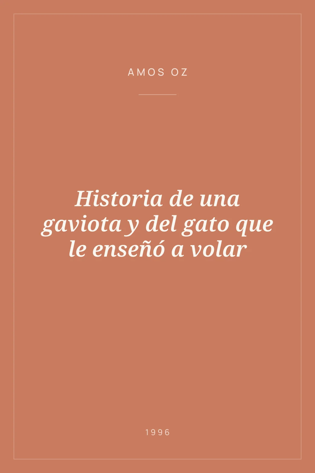 Portada de Historia de una gaviota y del gato que le enseñó a volar