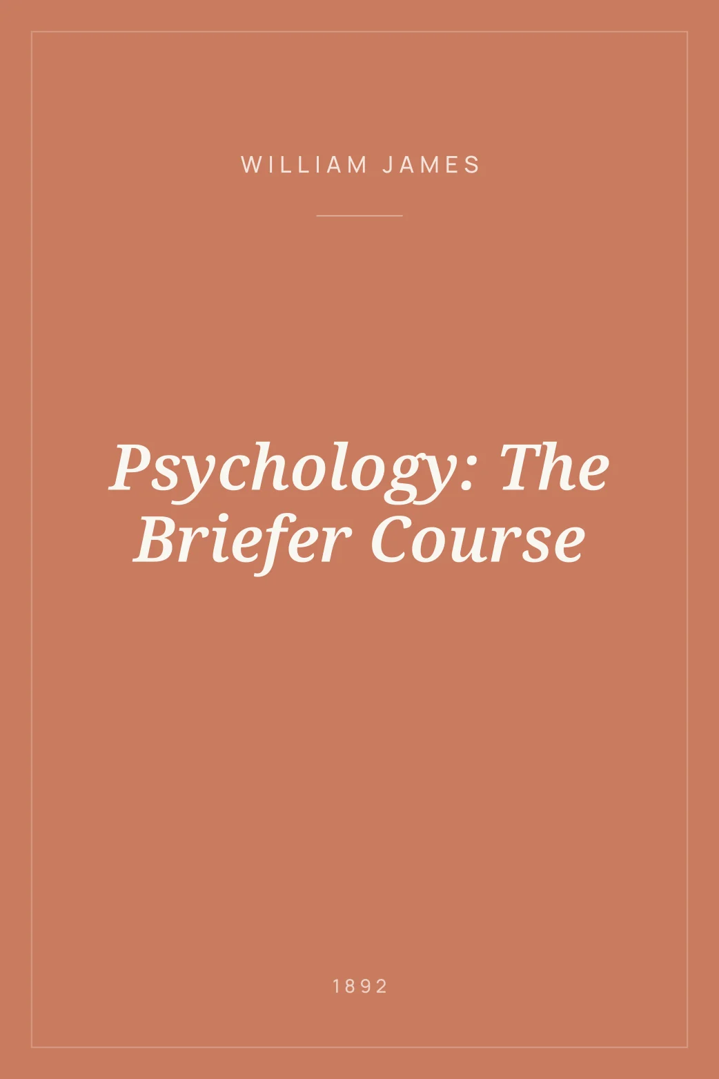Portada de Psychology: The Briefer Course