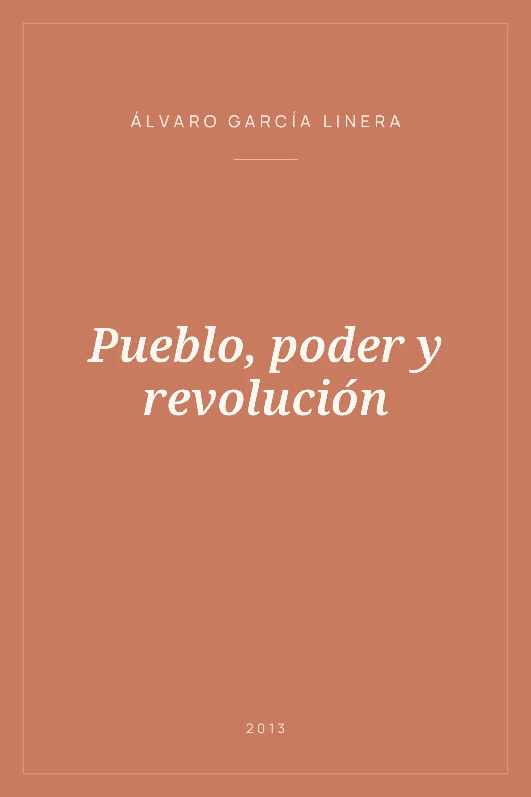 Portada de Pueblo, poder y revolución