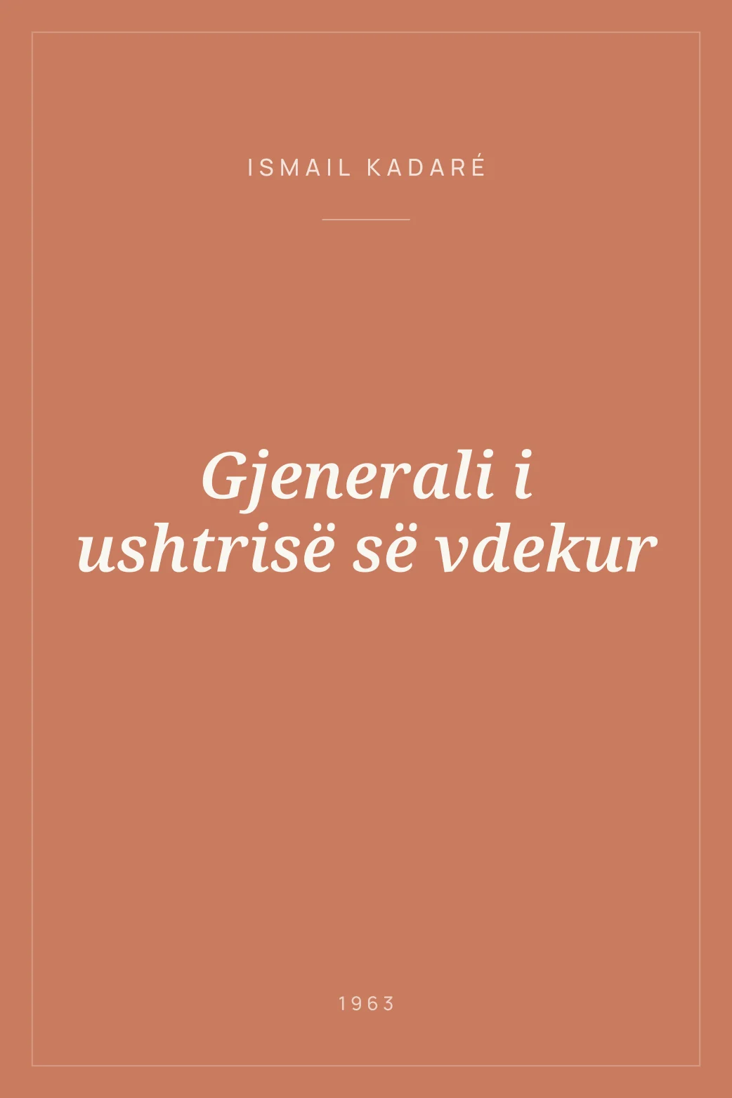 Portada de Gjenerali i ushtrisë së vdekur
