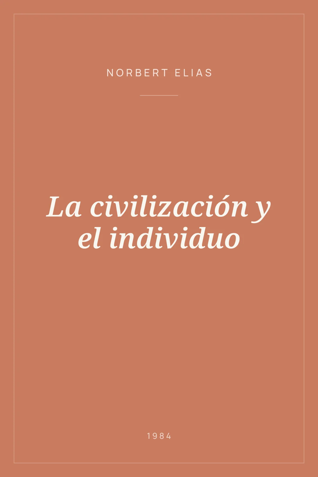 Portada de La civilización y el individuo