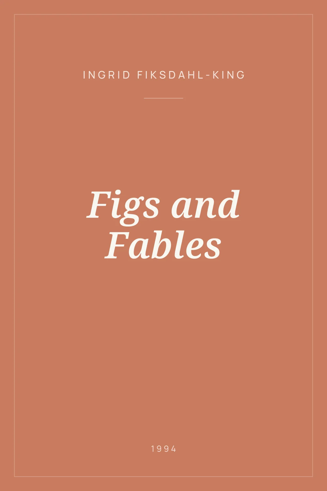 Portada de Figs and Fables