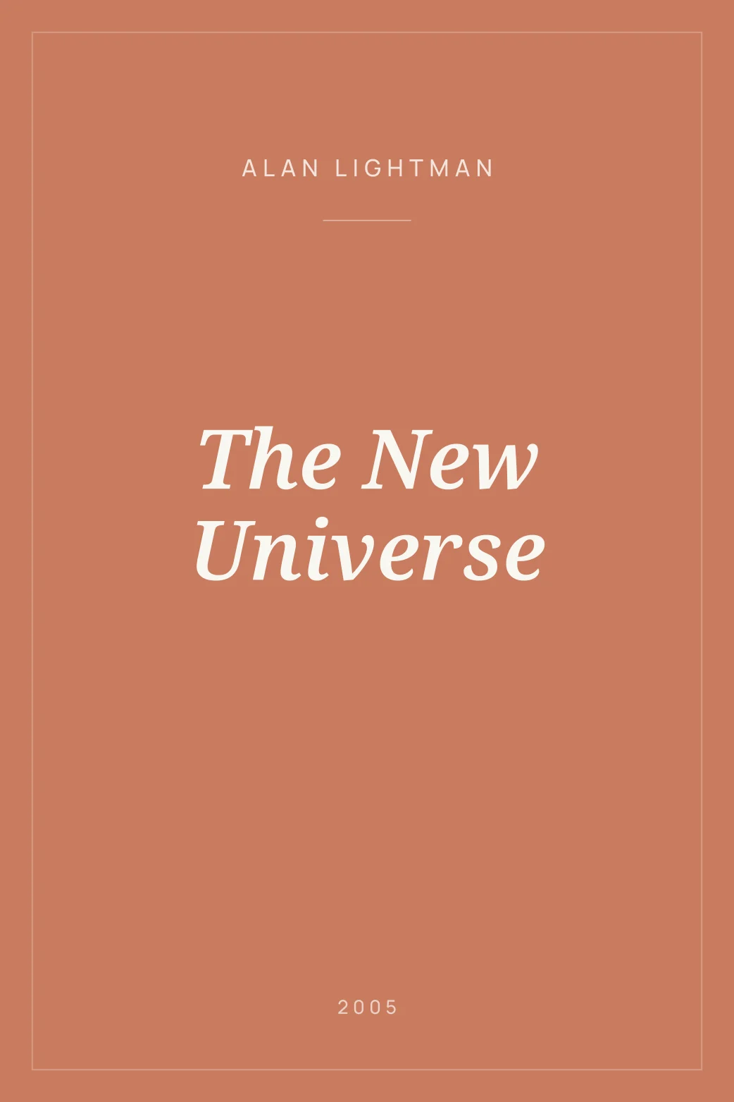 Portada de The New Universe