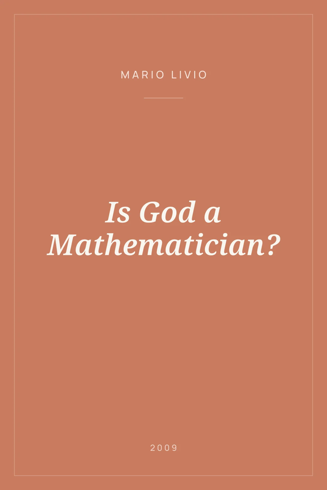 Portada de Is God a Mathematician?