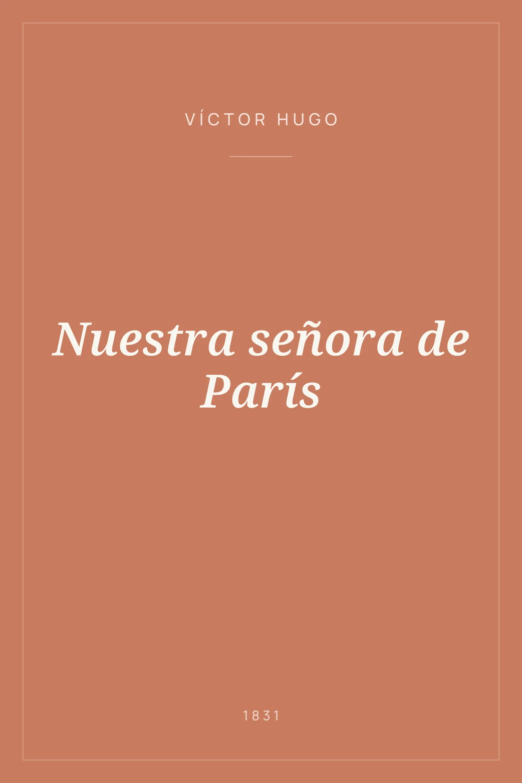 Portada de Nuestra señora de París