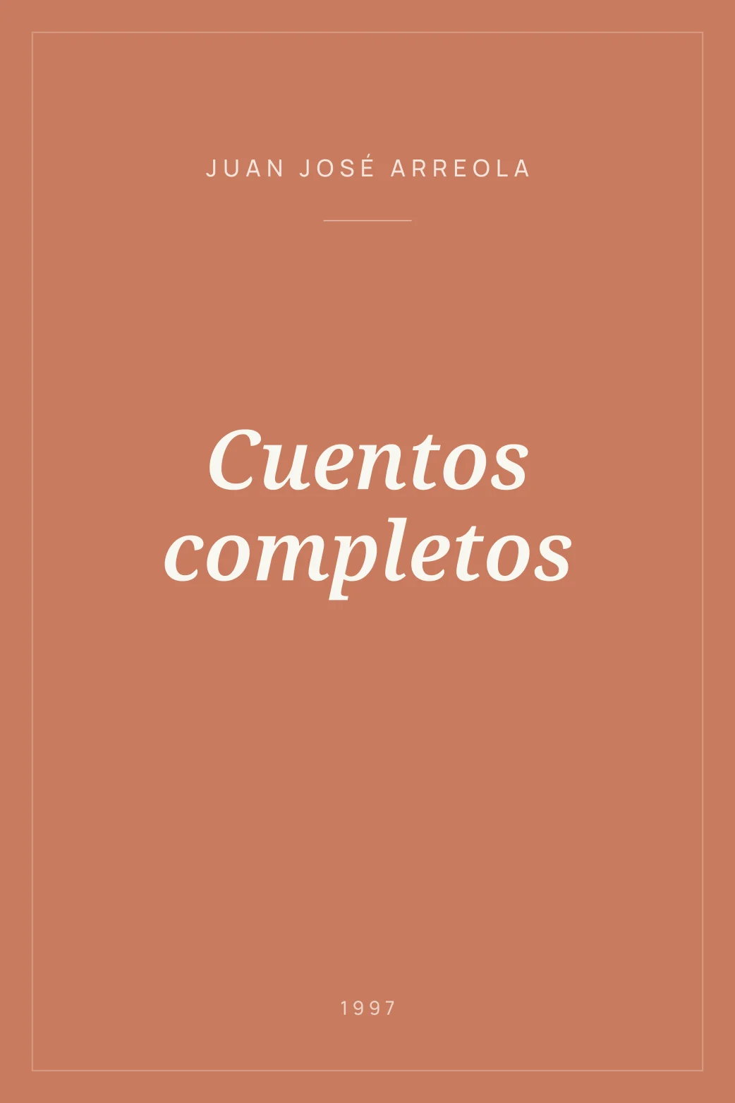 Portada de Cuentos completos