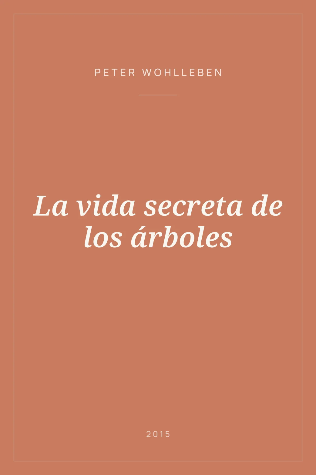 Portada de La vida secreta de los árboles