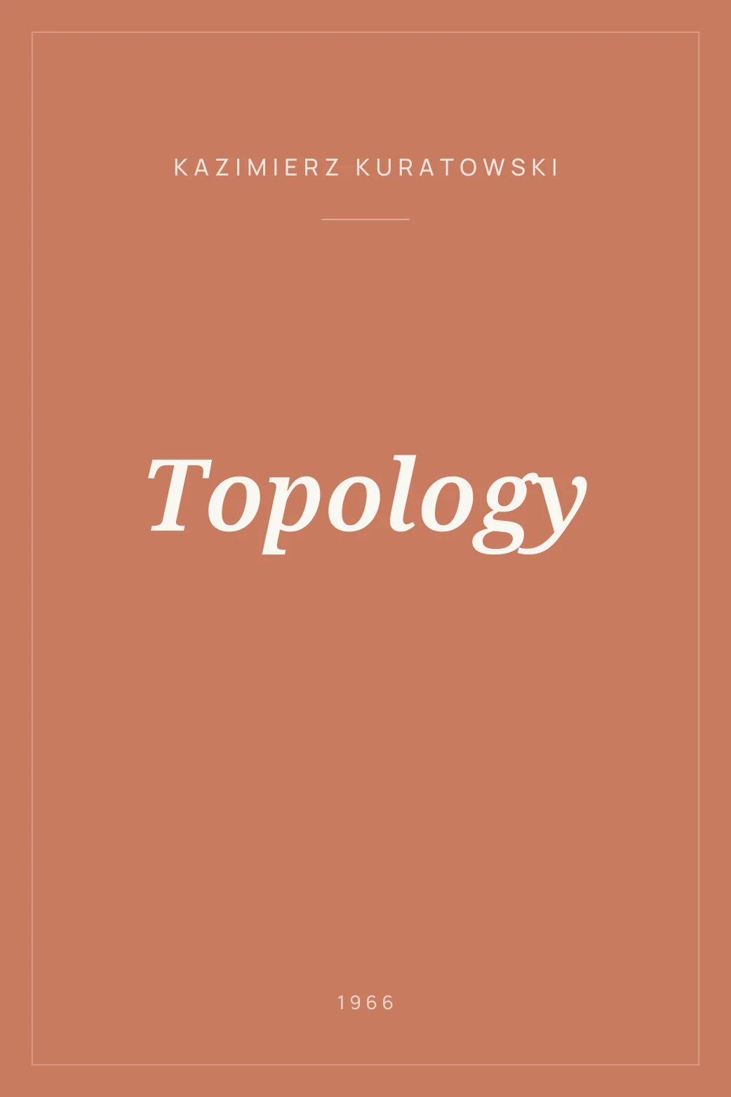 Portada de Topology