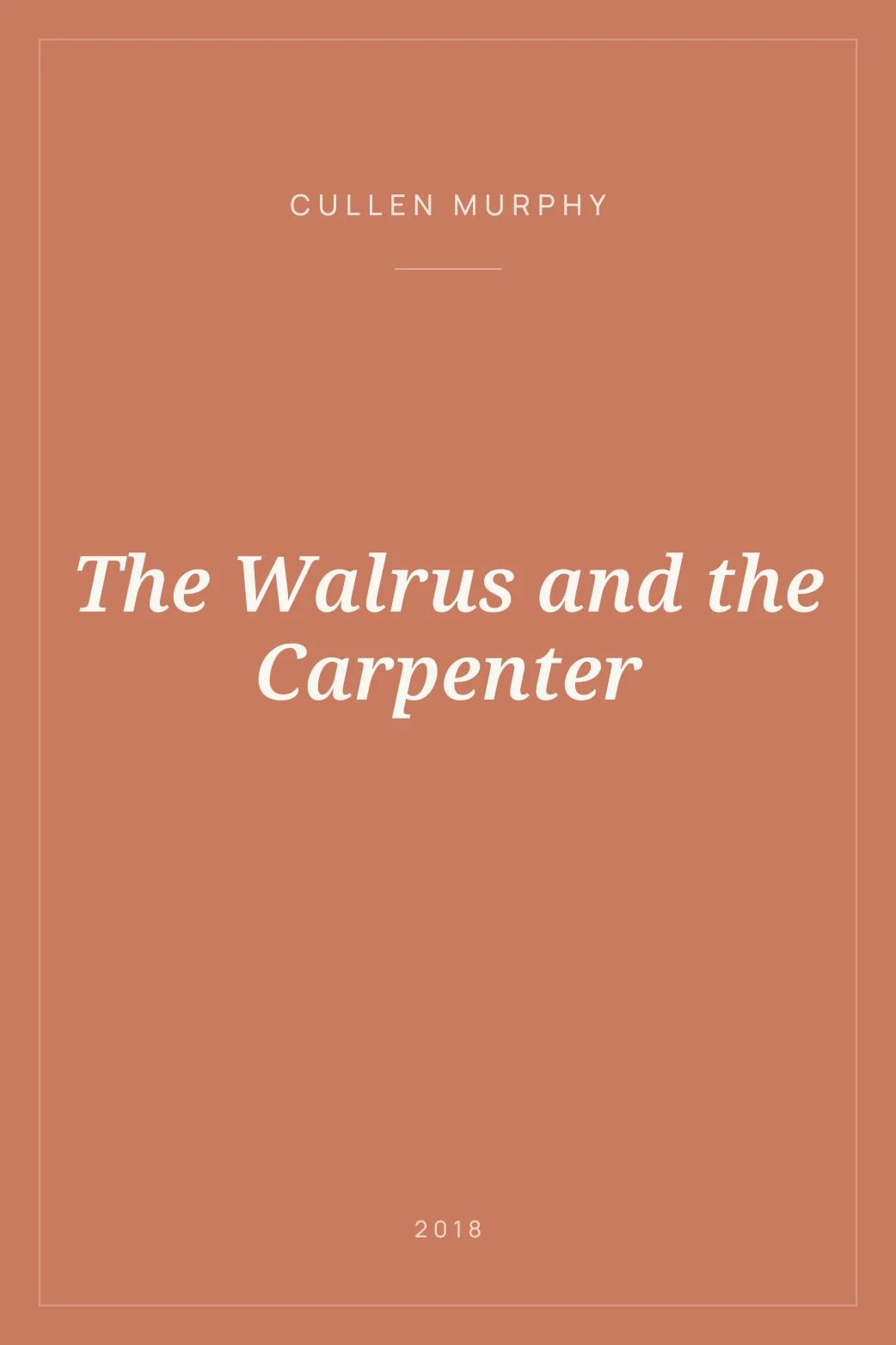 Portada de The Walrus and the Carpenter