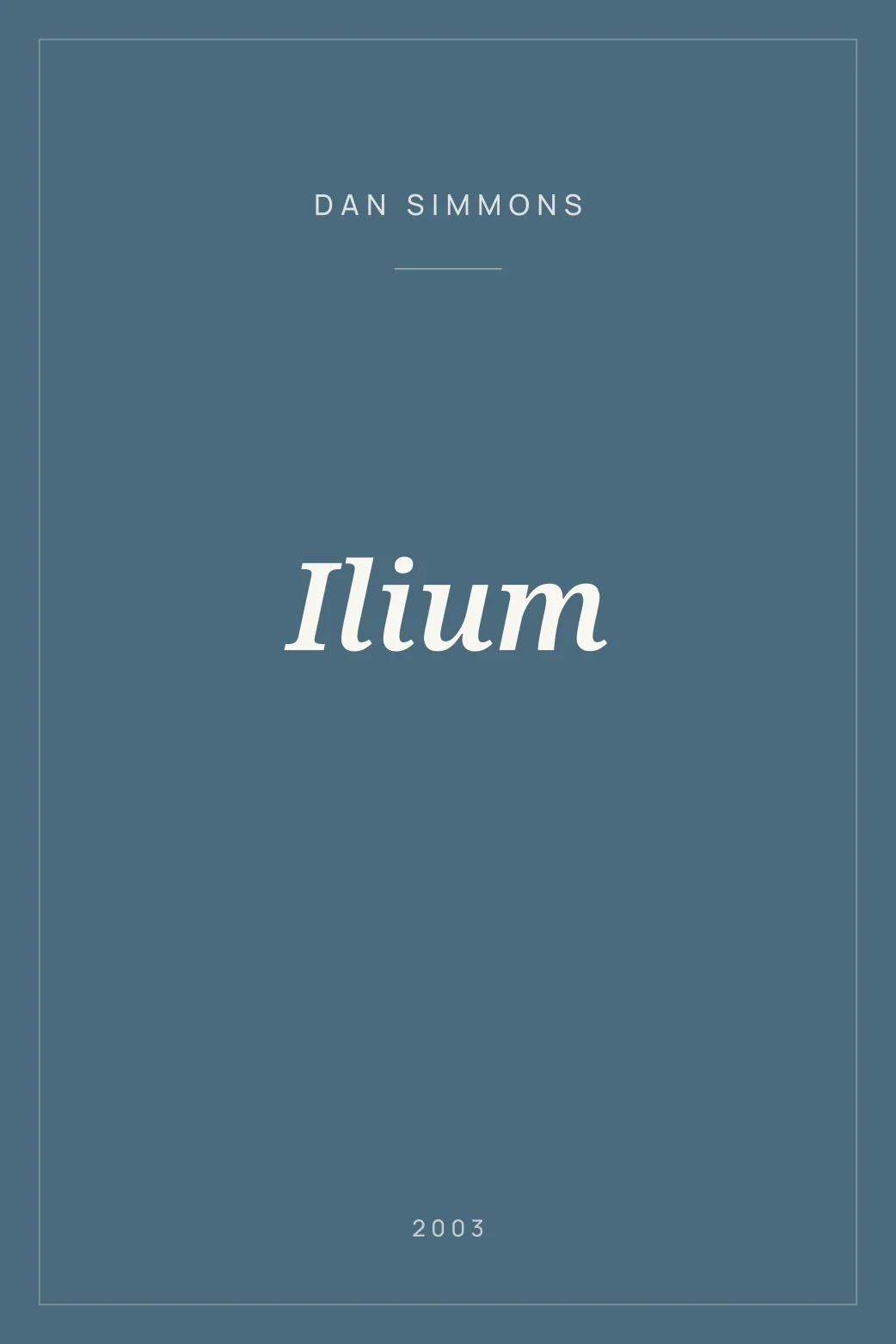 Portada de Ilium