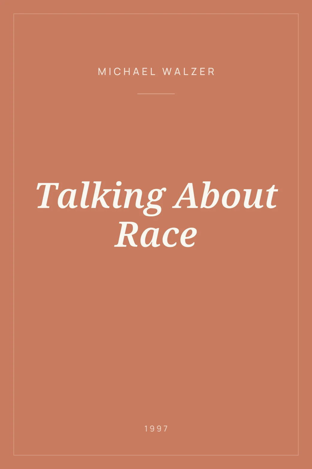 Portada de Talking About Race