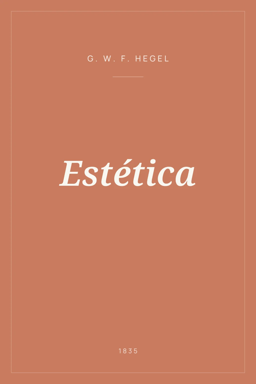 Portada de Estética