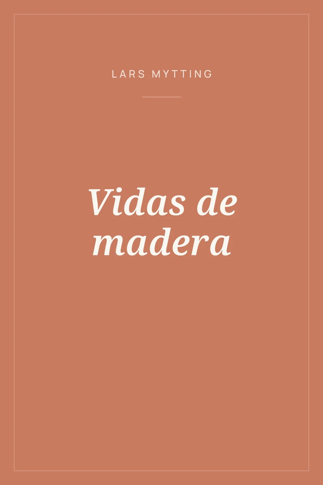 Portada de Vidas de madera