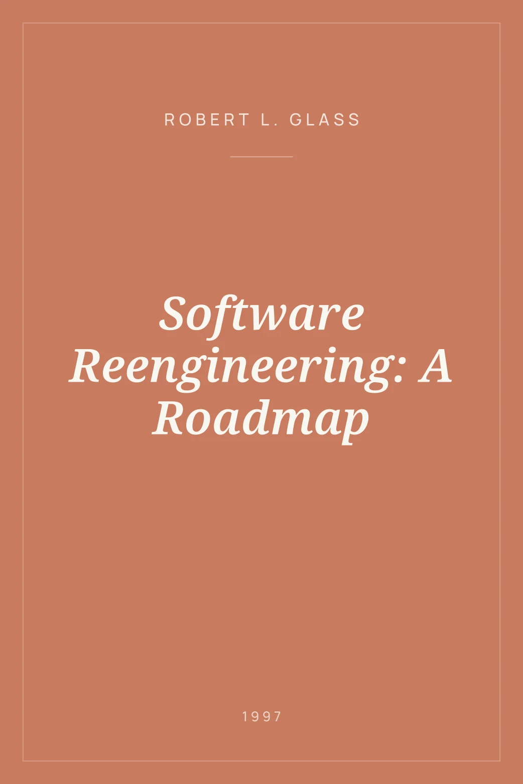 Portada de Software Reengineering: A Roadmap
