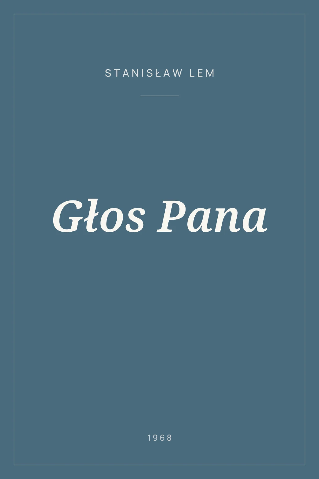 Portada de Głos Pana