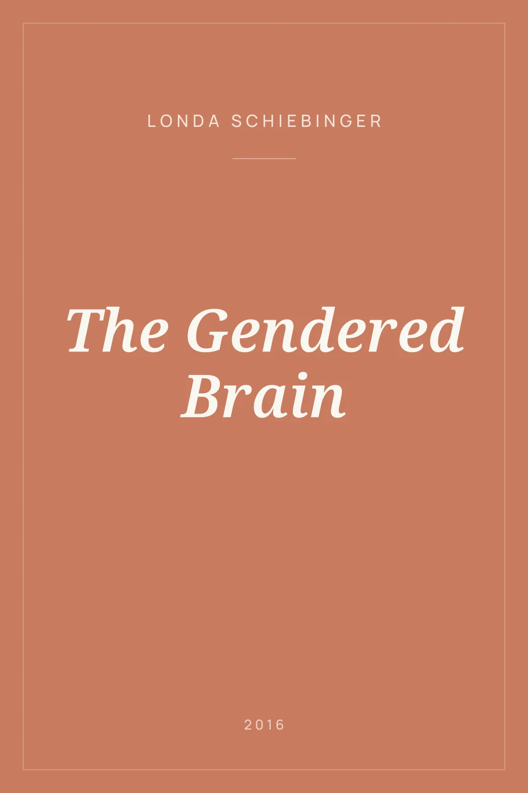 Portada de The Gendered Brain