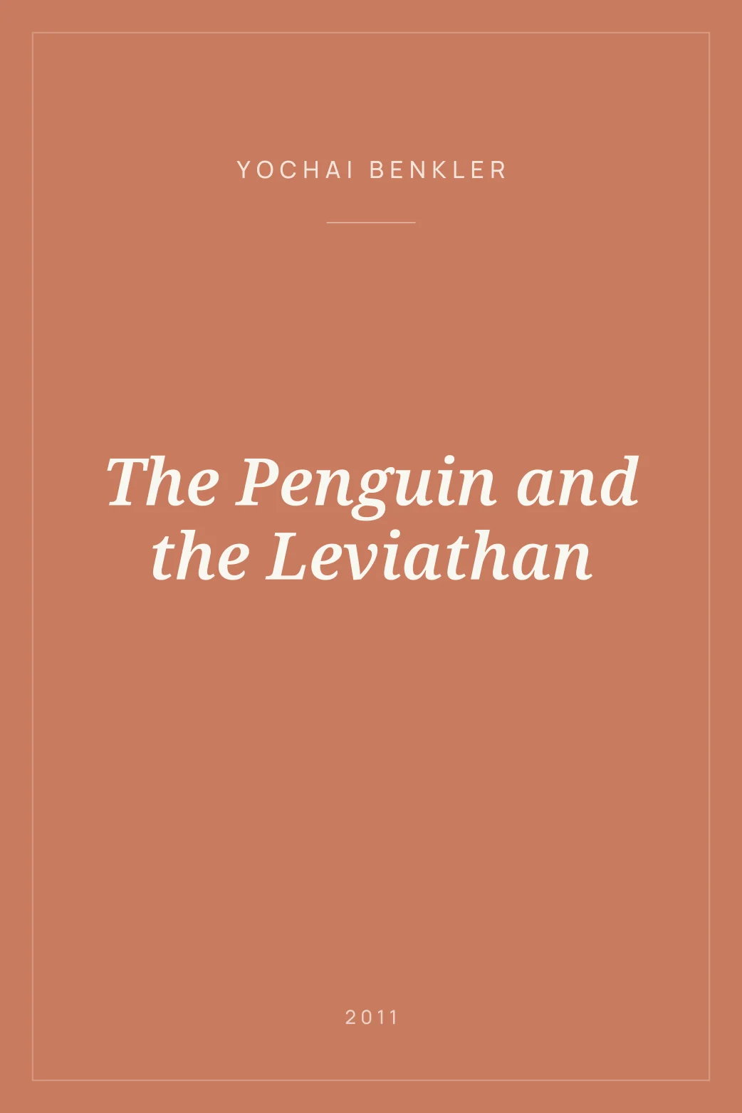 Portada de The Penguin and the Leviathan