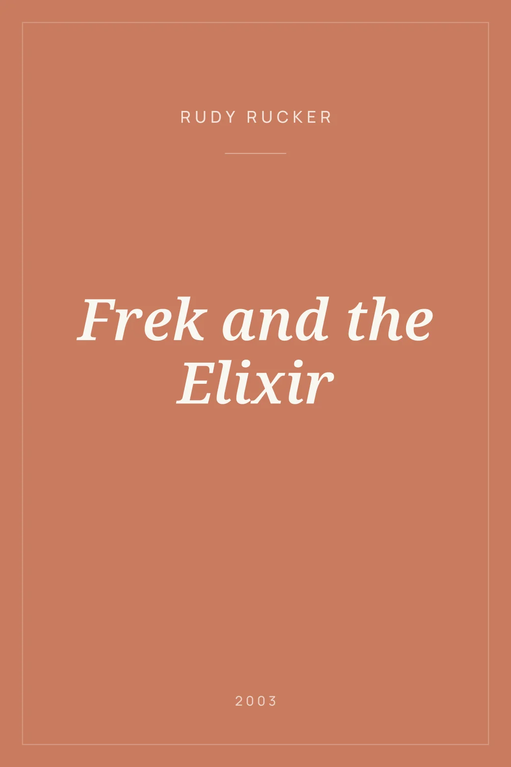 Portada de Frek and the Elixir