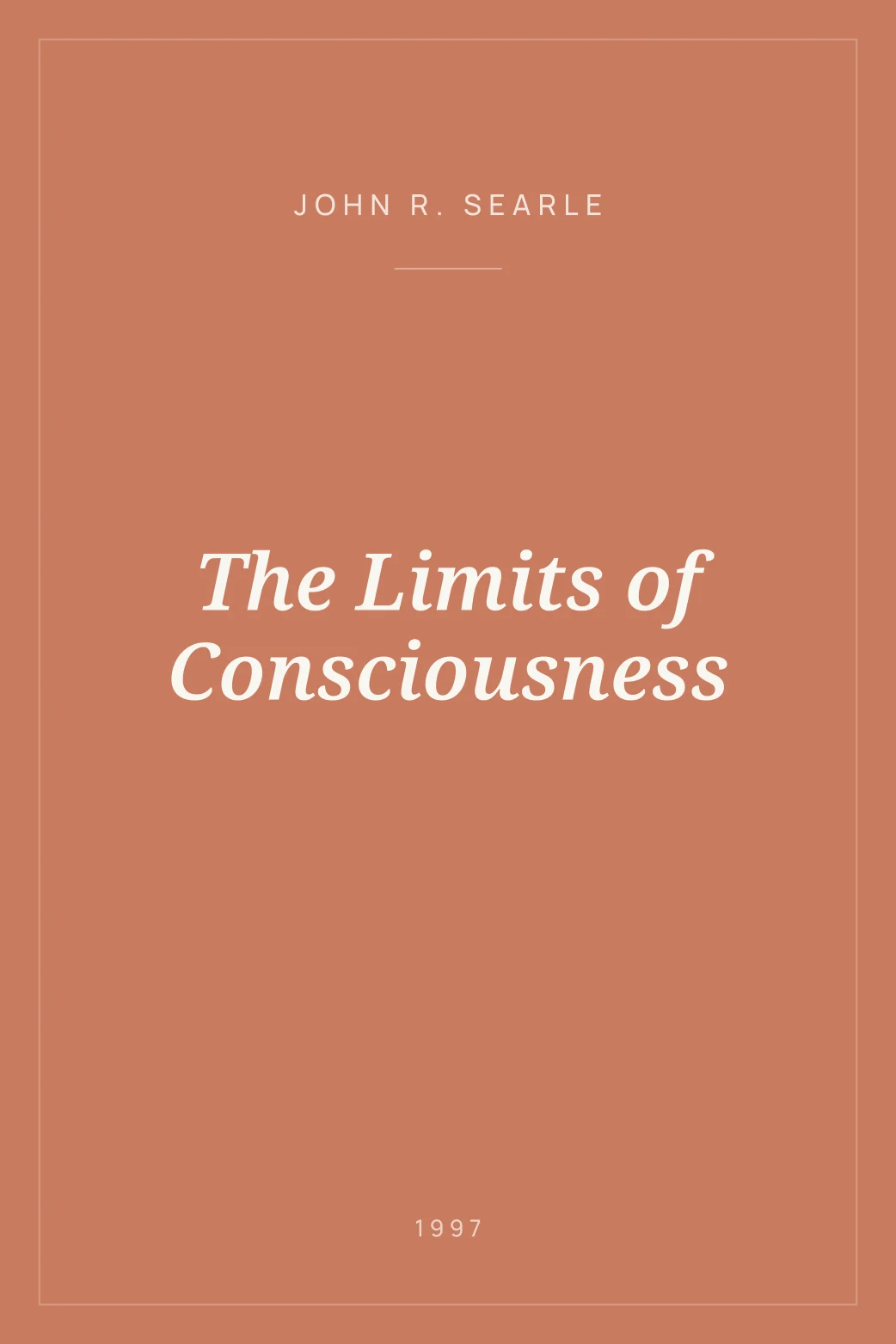 Portada de The Limits of Consciousness