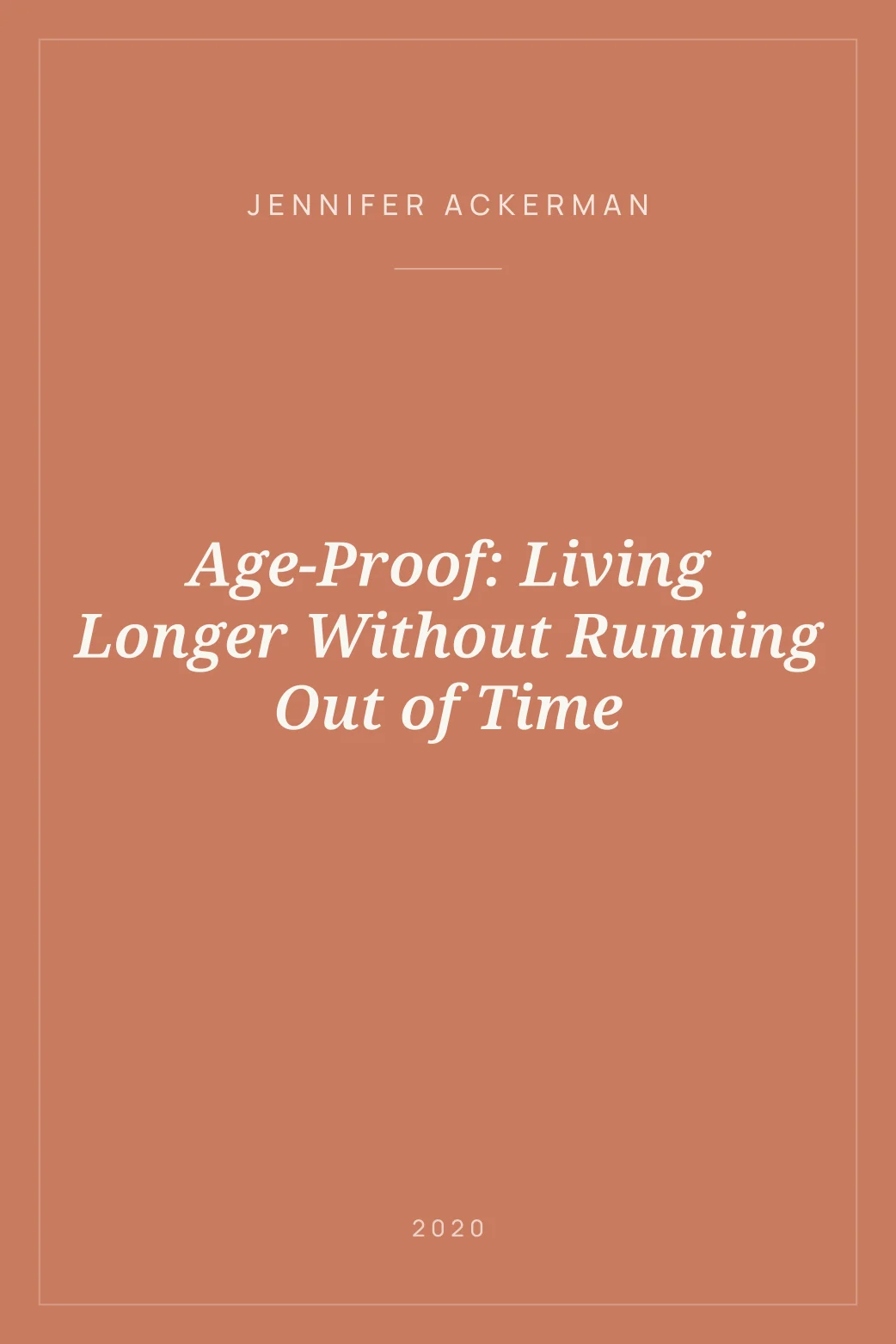 Portada de Age-Proof: Living Longer Without Running Out of Time