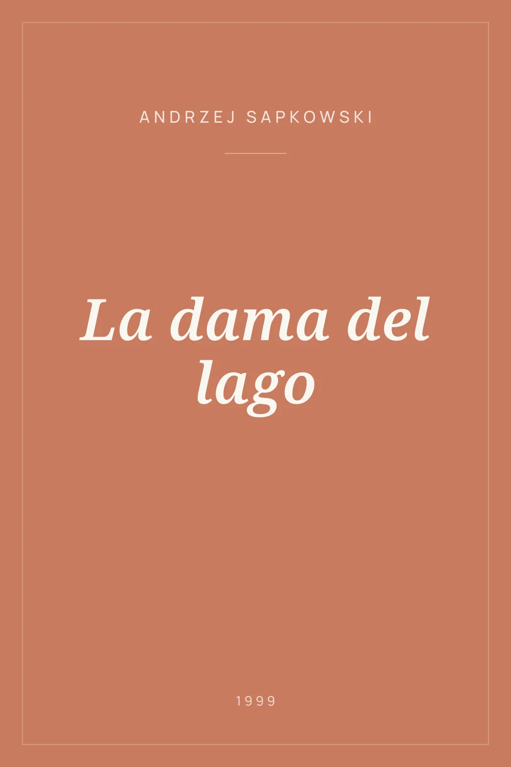 Portada de La dama del lago