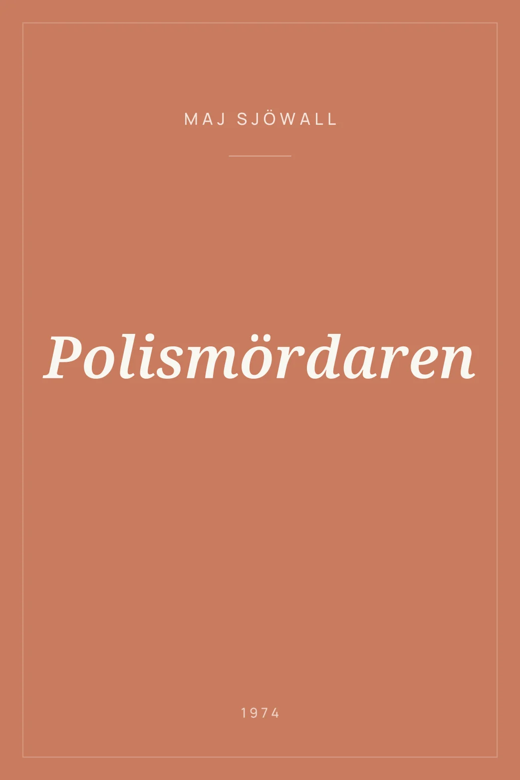 Portada de Polismördaren