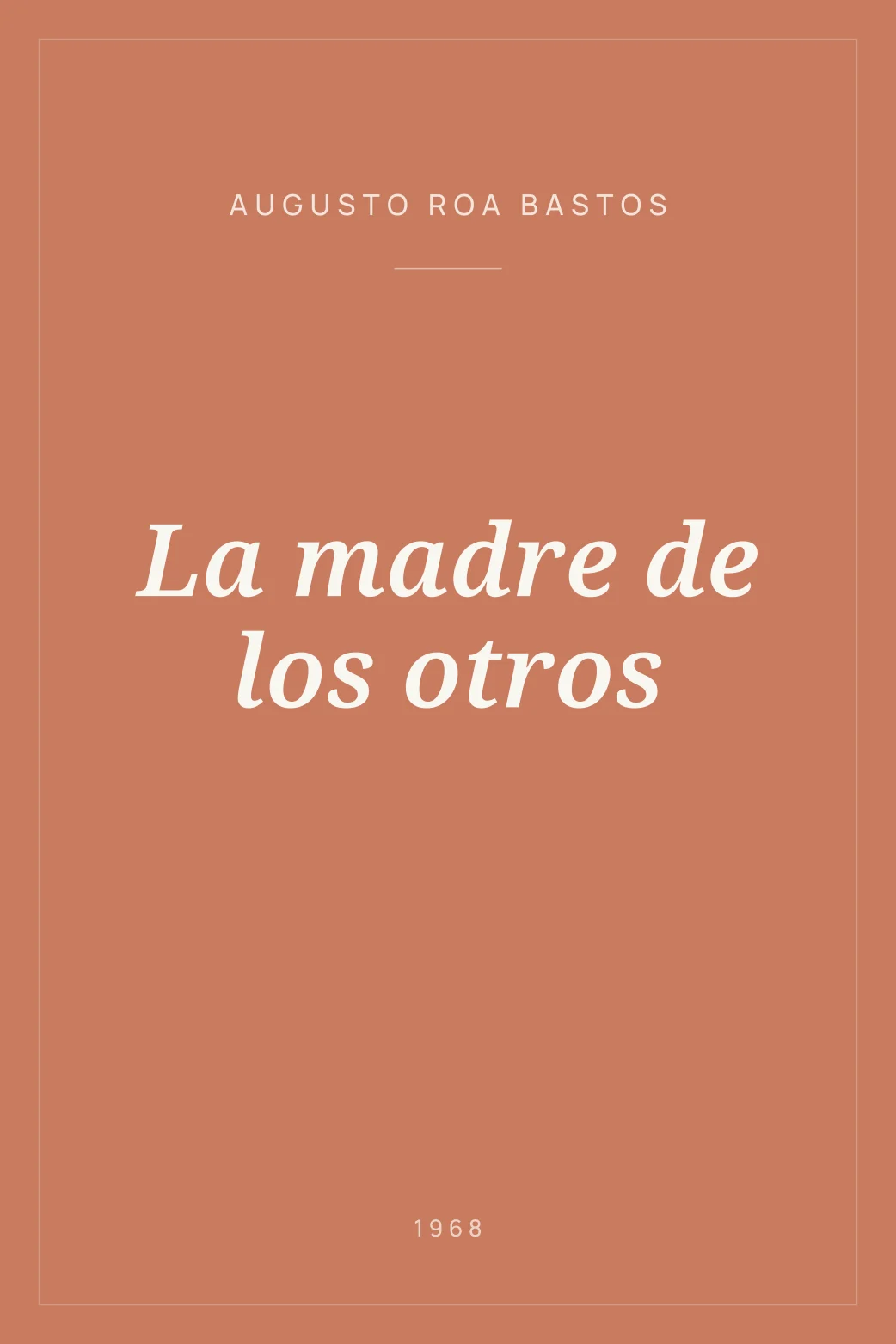 Portada de La madre de los otros