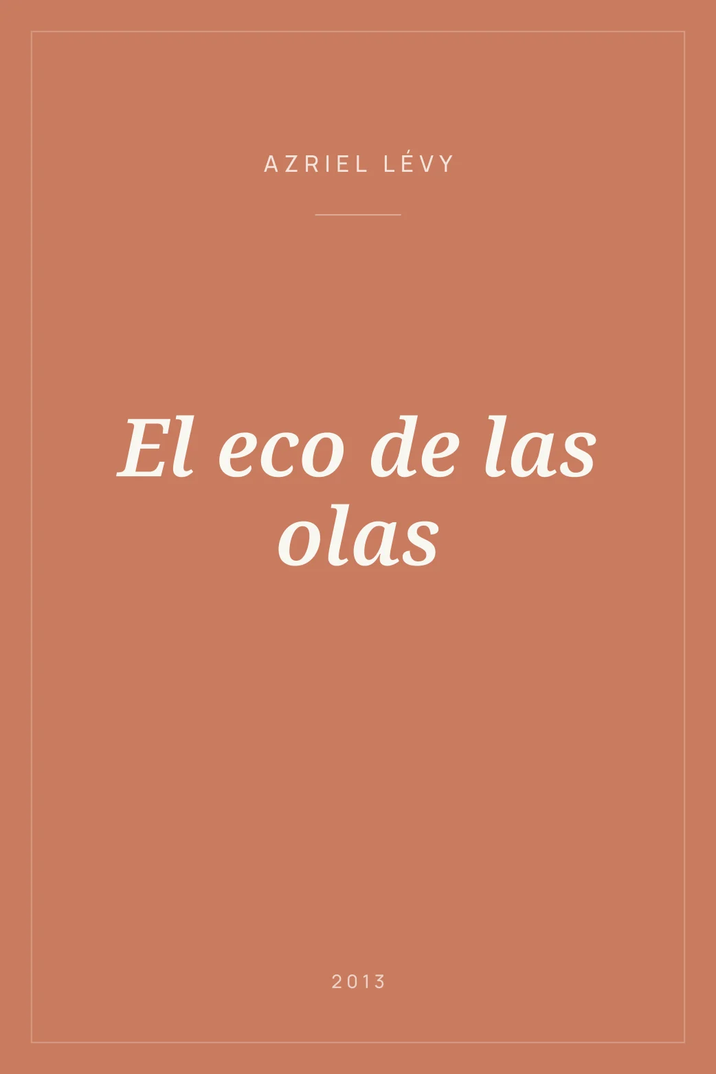 Portada de El eco de las olas