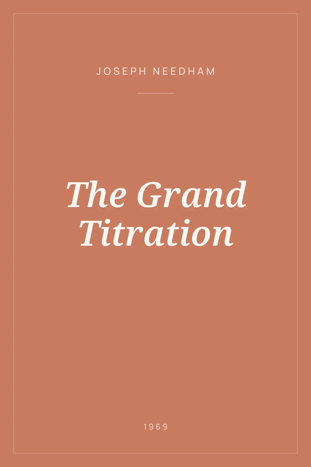 Portada de The Grand Titration
