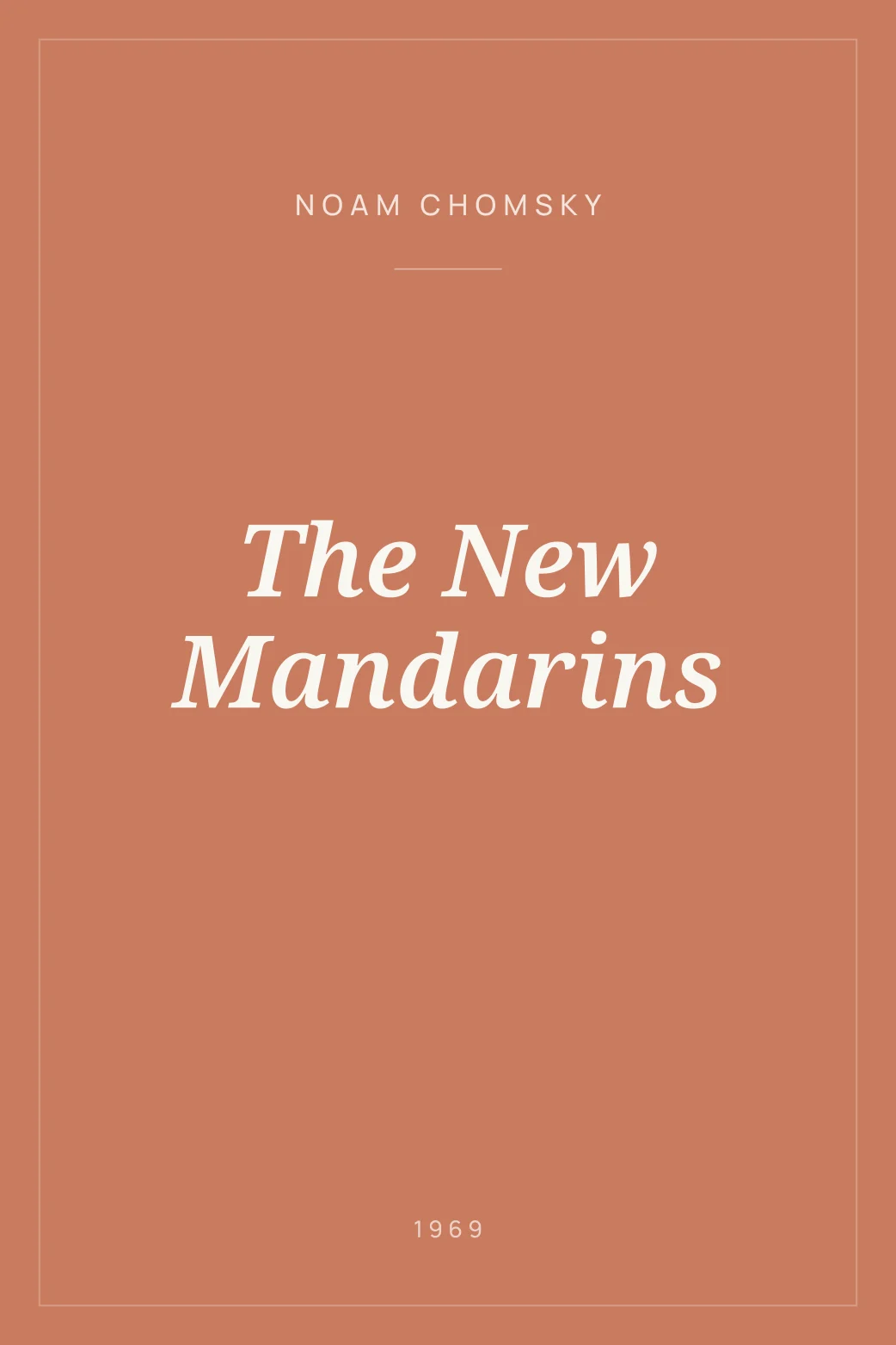 Portada de The New Mandarins