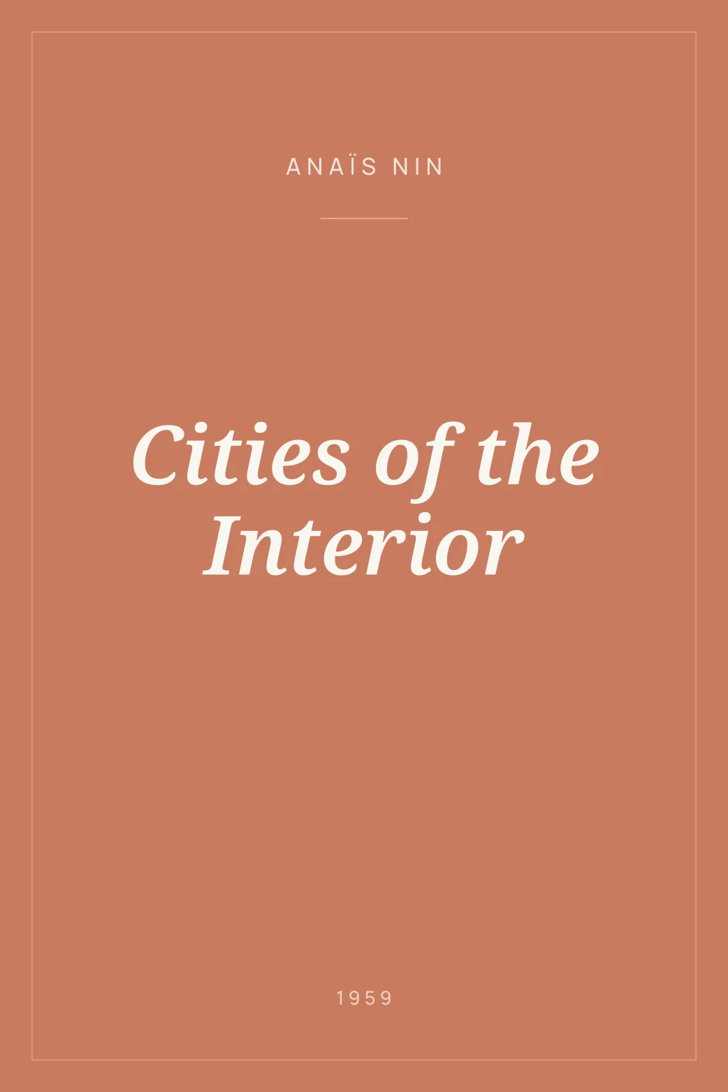 Portada de Cities of the Interior
