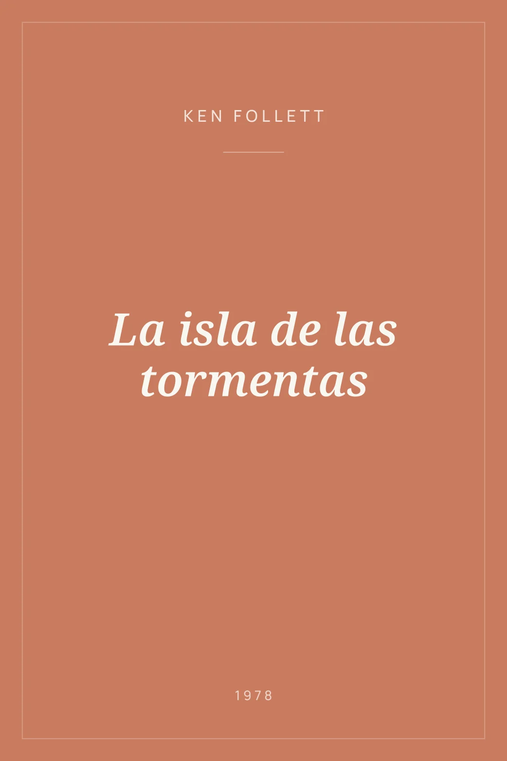 Portada de La isla de las tormentas