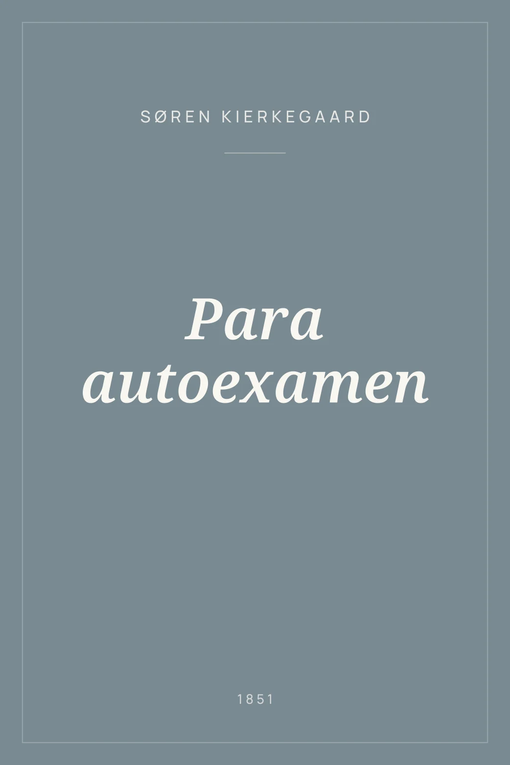Portada de Para autoexamen