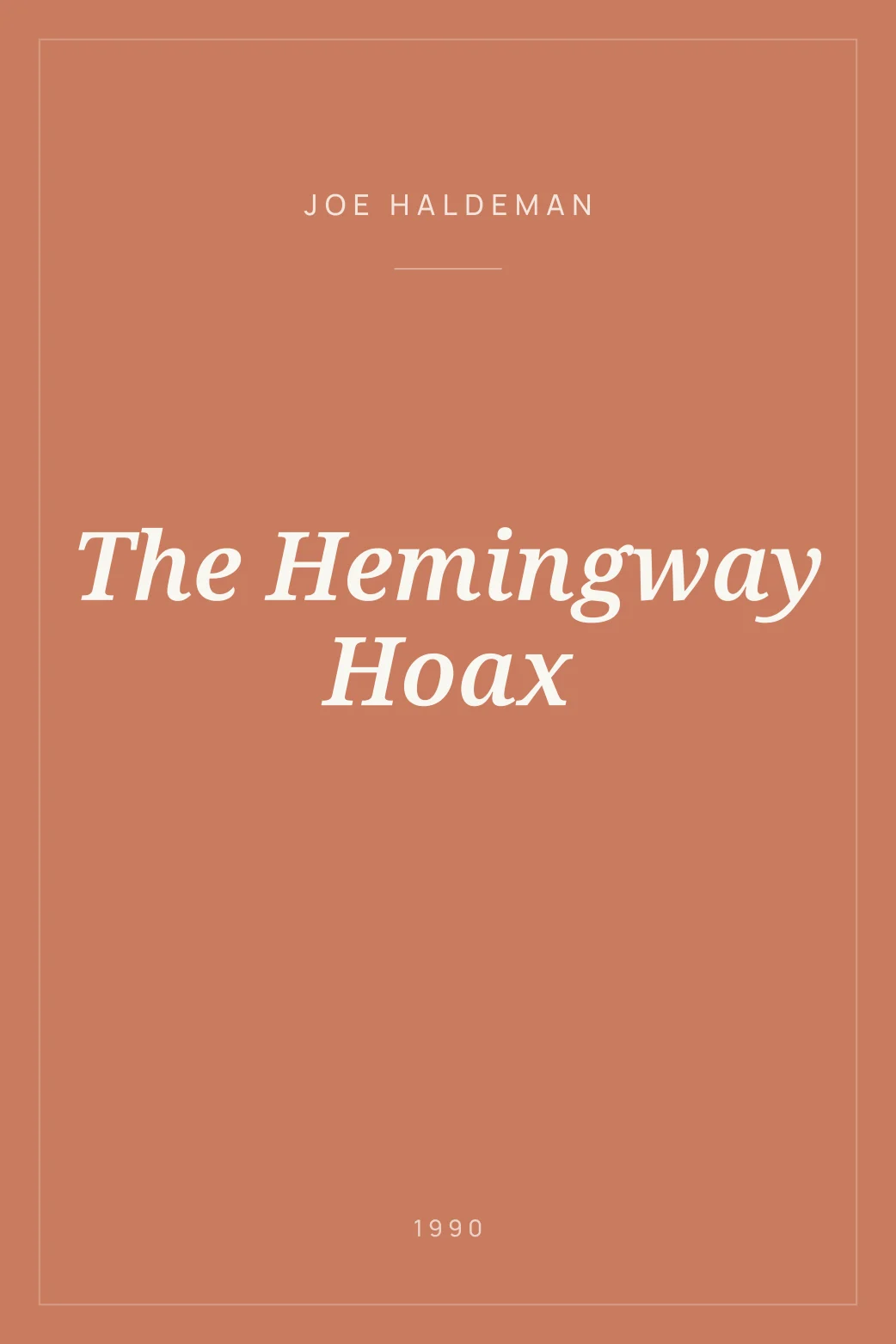 Portada de The Hemingway Hoax