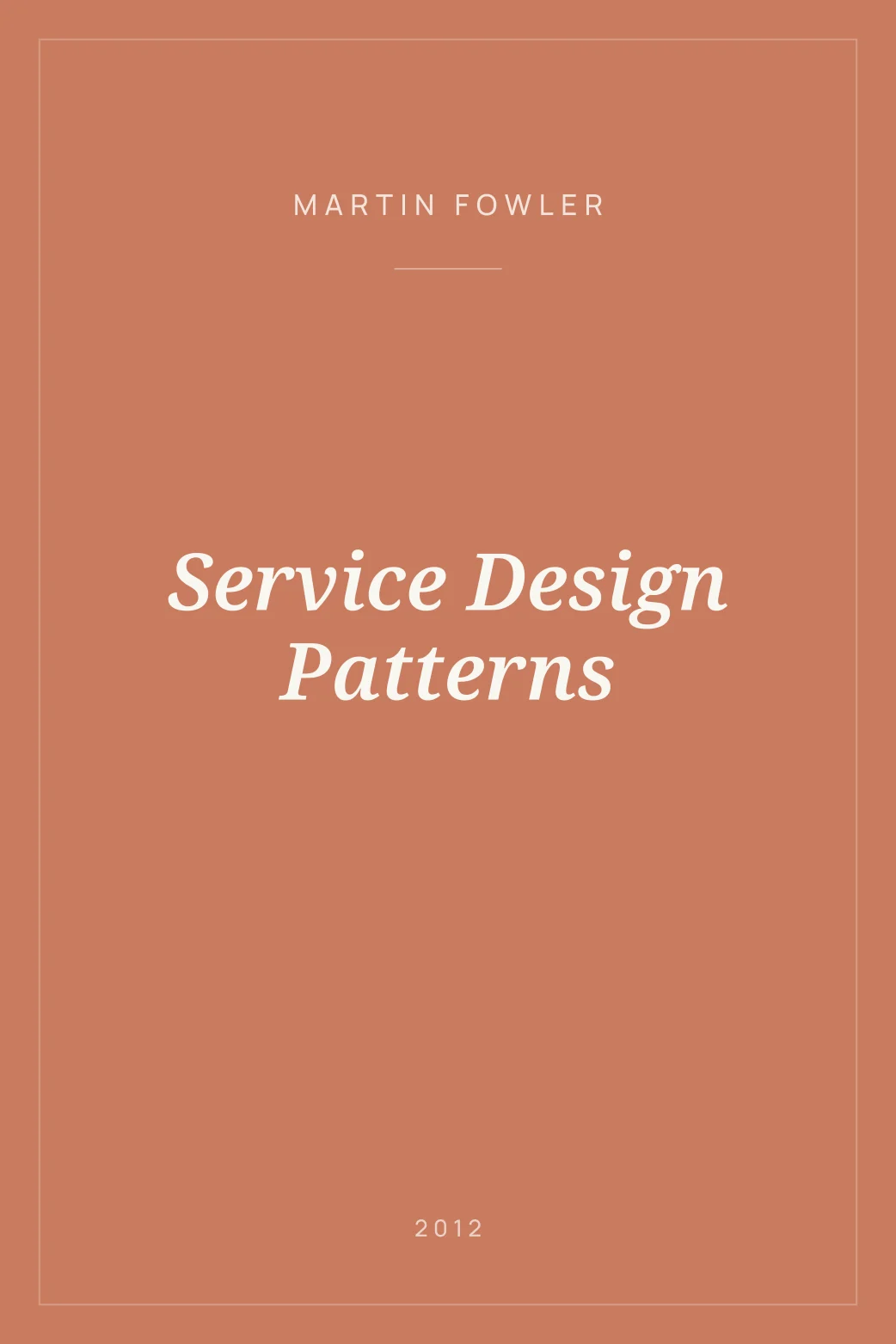 Portada de Service Design Patterns