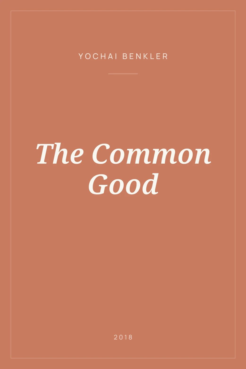 Portada de The Common Good