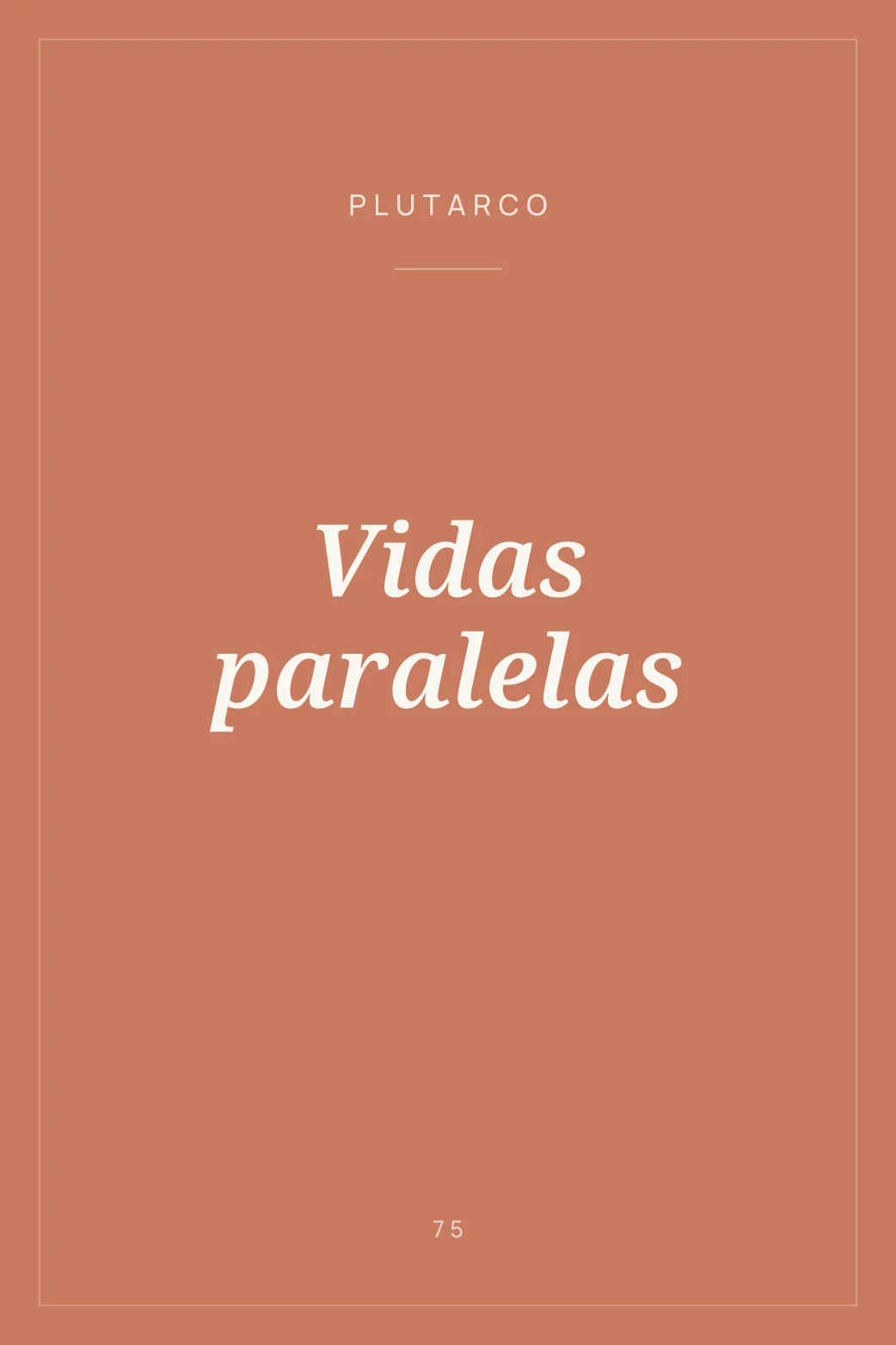 Portada de Vidas paralelas