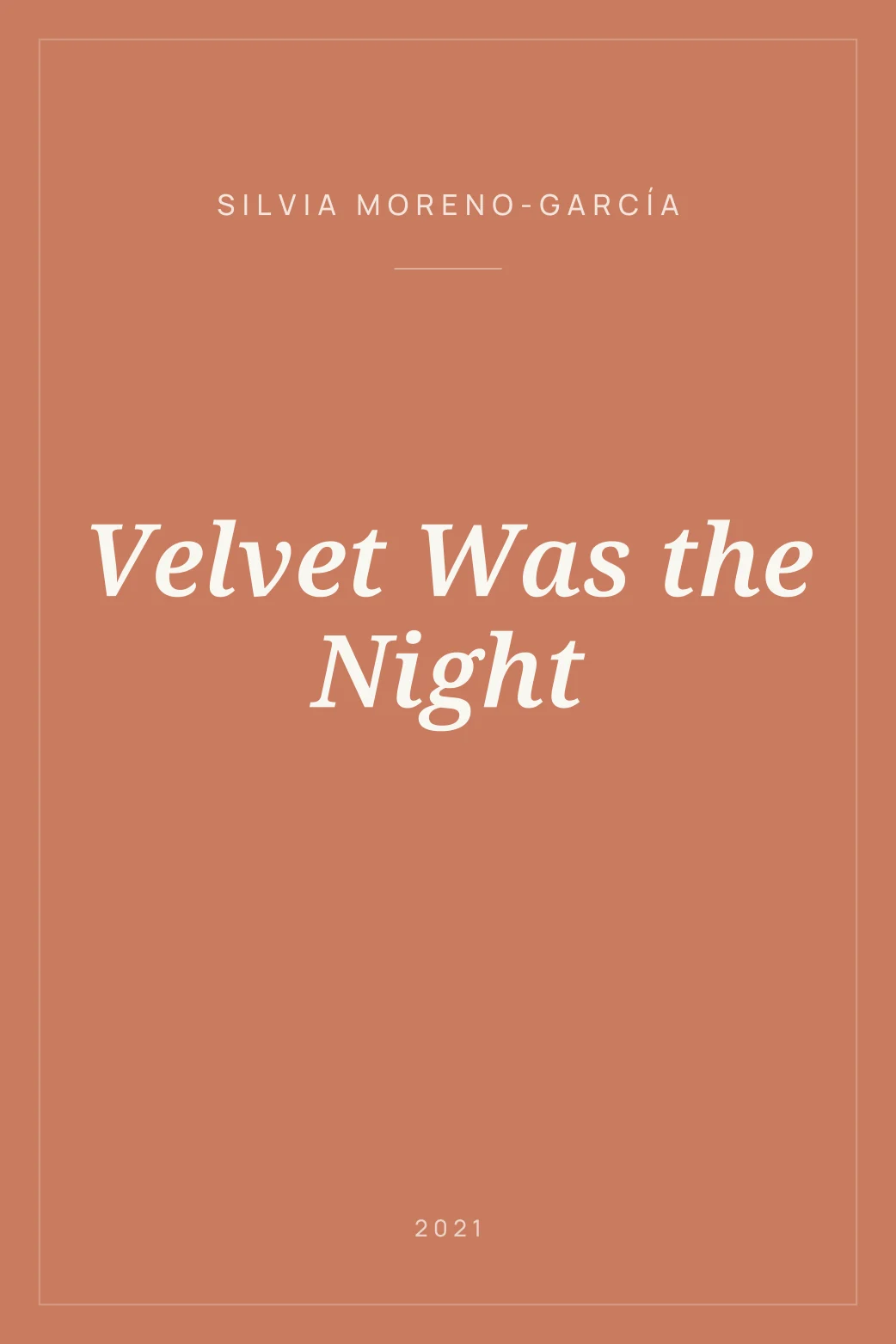 Portada de Velvet Was the Night