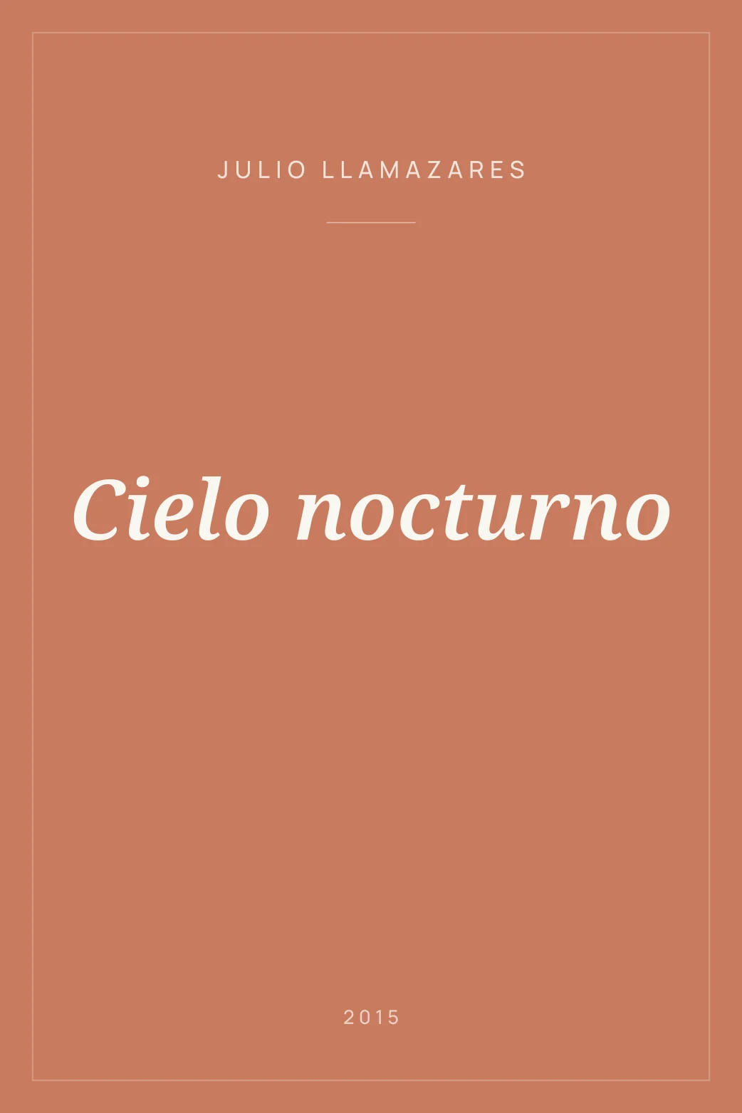 Portada de Cielo nocturno