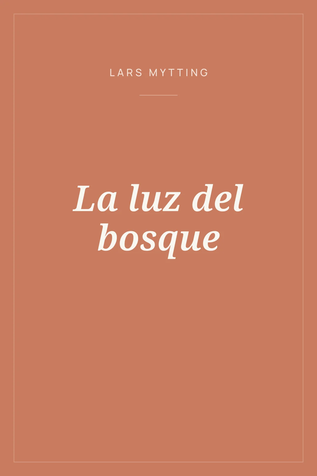 Portada de La luz del bosque