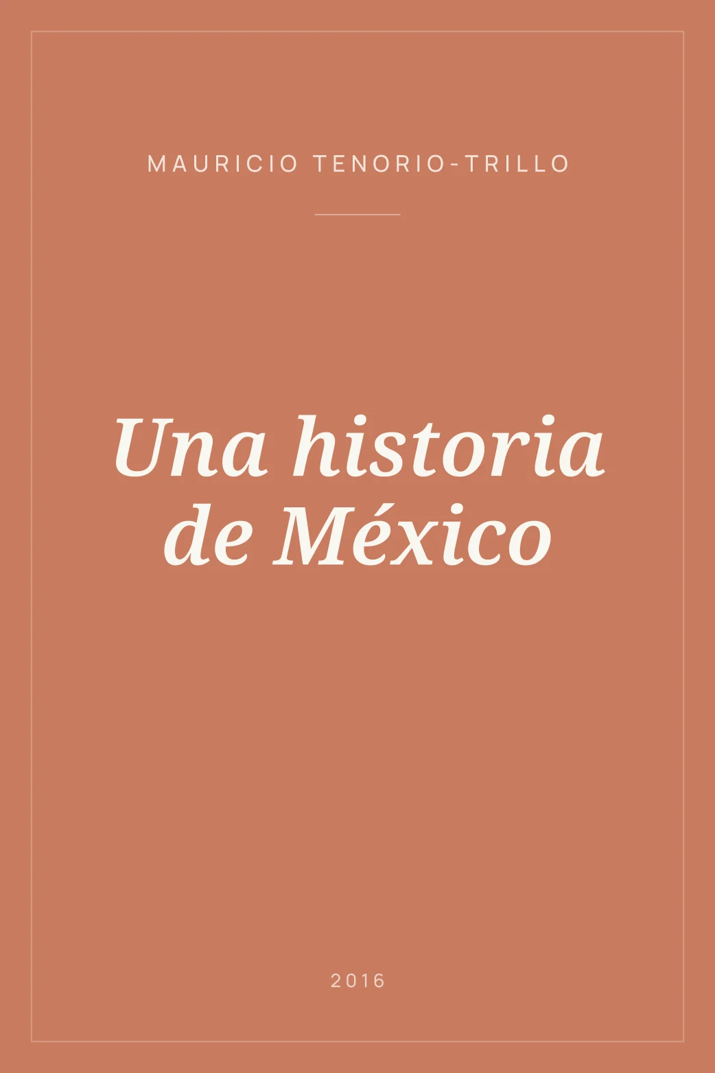 Portada de Una historia de México