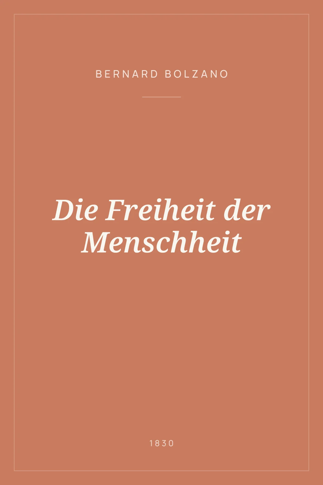 Portada de Die Freiheit der Menschheit