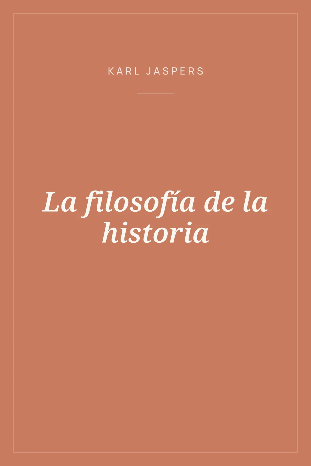 Portada de La filosofía de la historia