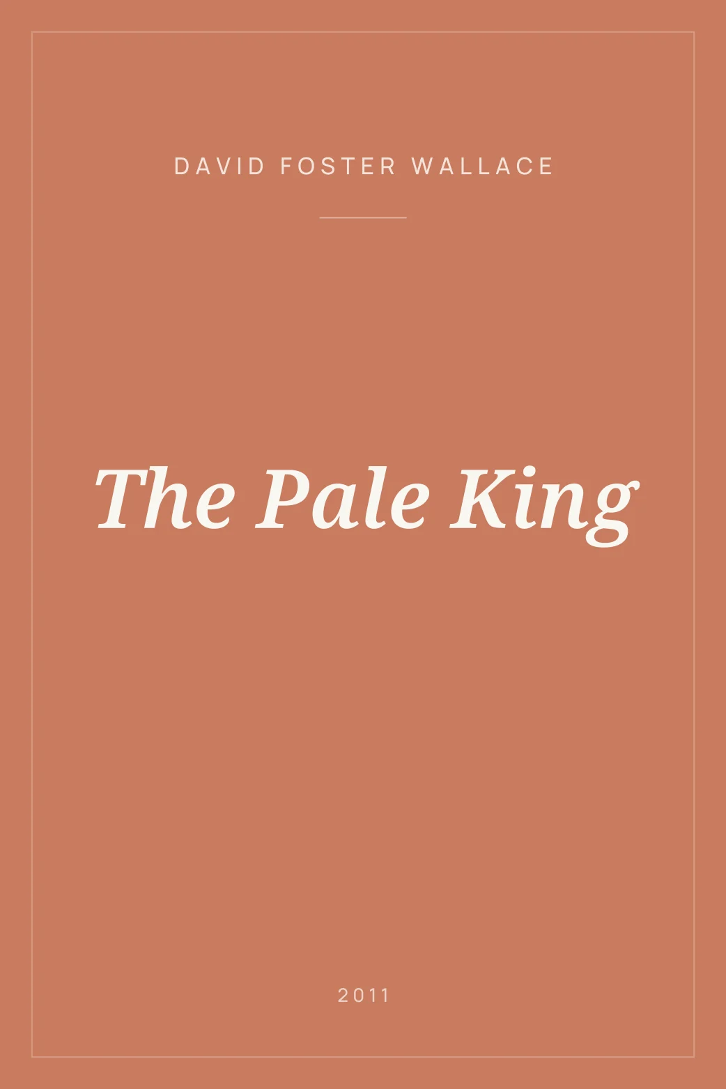 Portada de The Pale King
