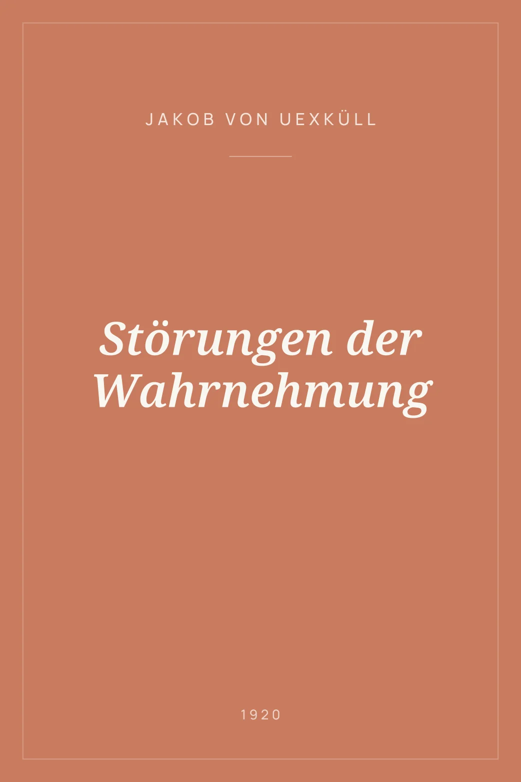 Portada de Störungen der Wahrnehmung