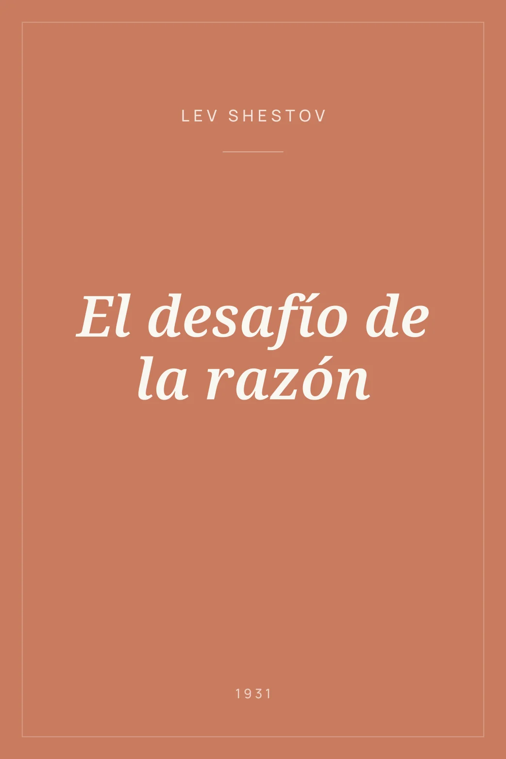 Portada de El desafío de la razón