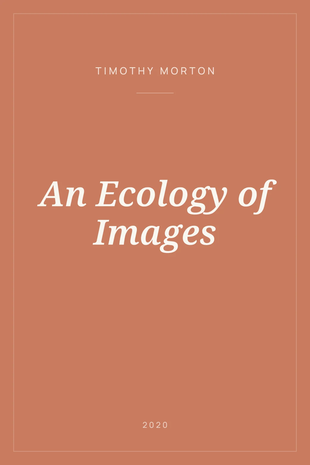 Portada de An Ecology of Images